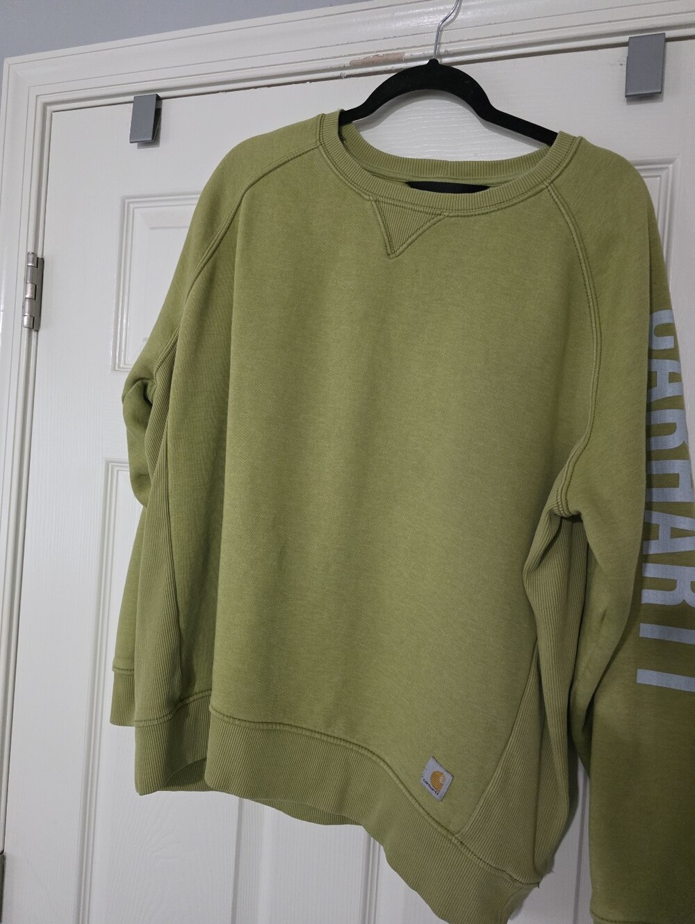 Carhartt Relaxed Fit Midweight Block Logo Sleeve Graphic Sweatshirt Women XXL